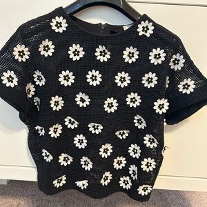 Bimba Y Lola Mesh Daisy Top (Size S)